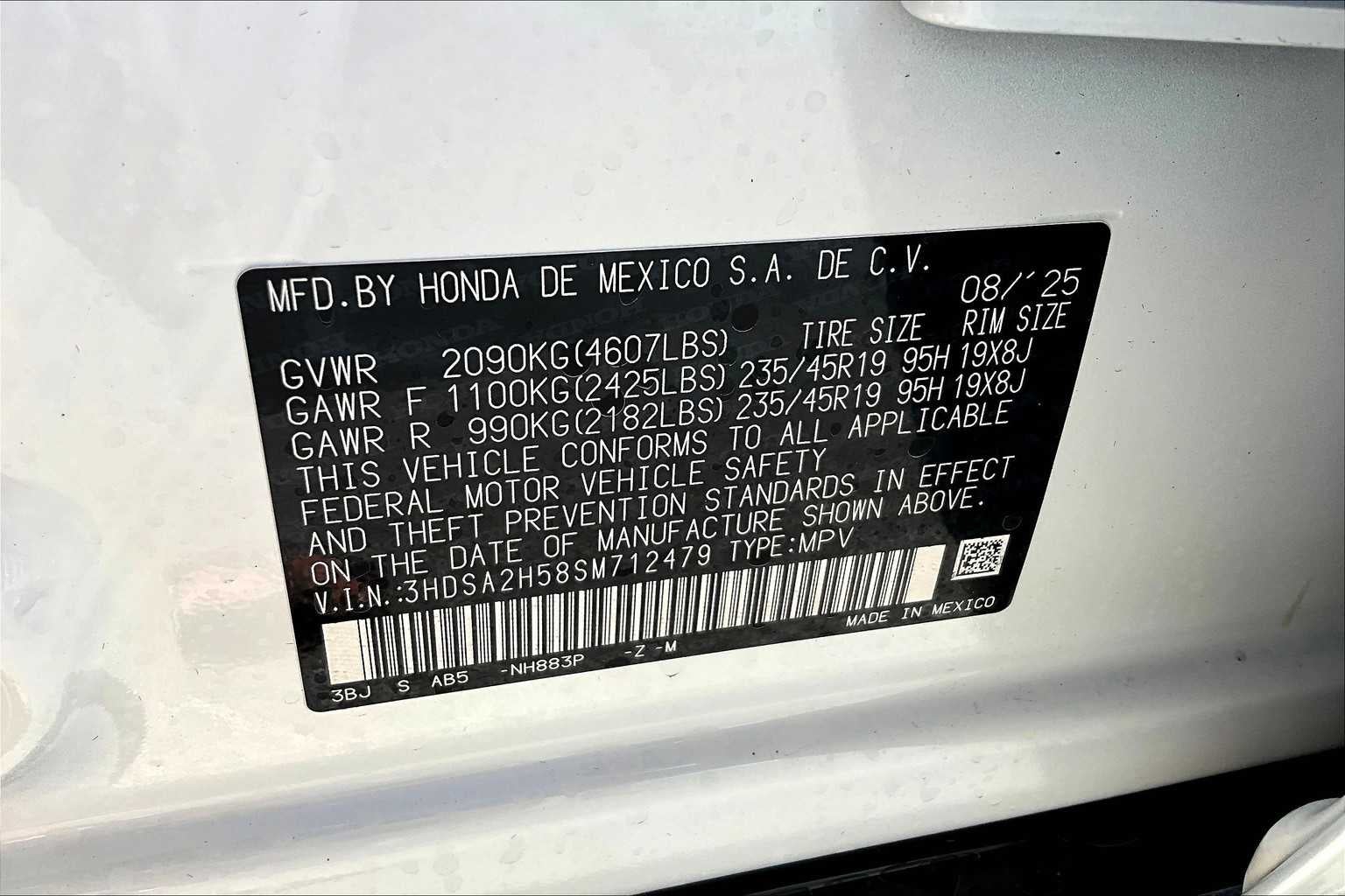 2025 Acura ADX w/A-Spec Package