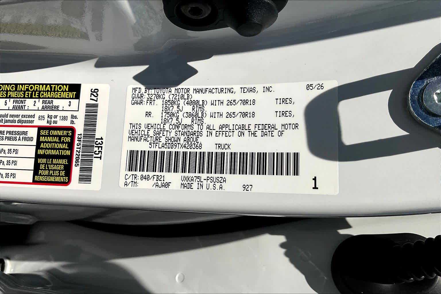 2026 Toyota Tundra 4WD SR5
