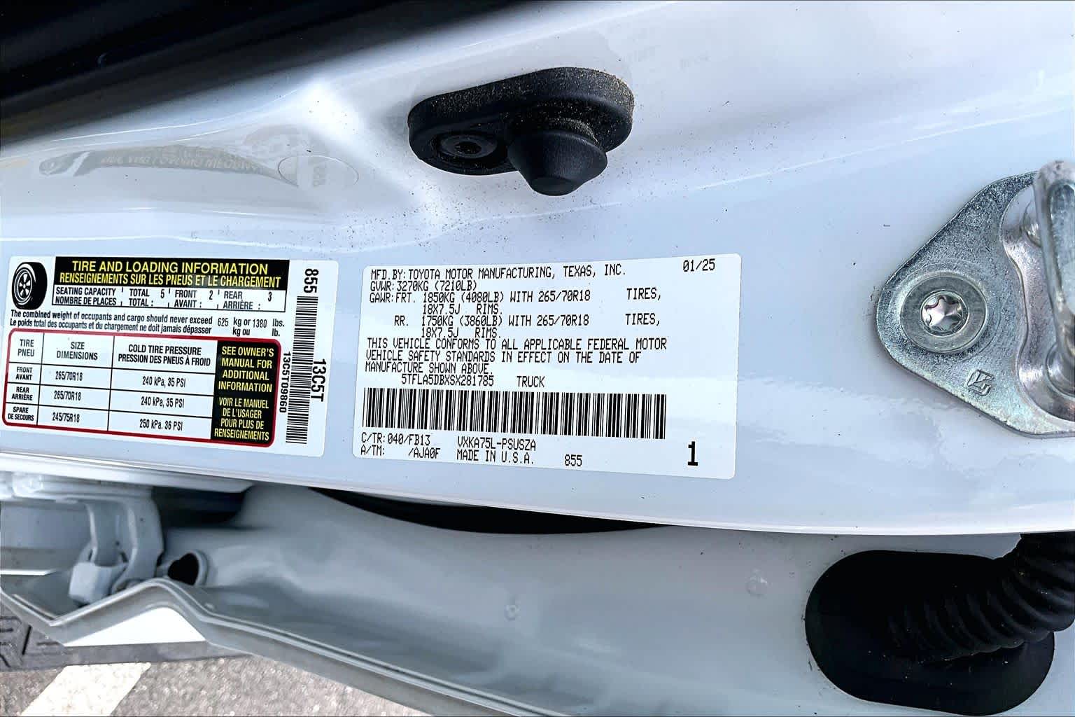 2025 Toyota Tundra 4WD SR5