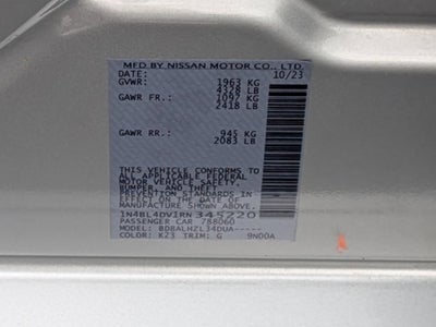 2024 Nissan Altima 2.5 SV