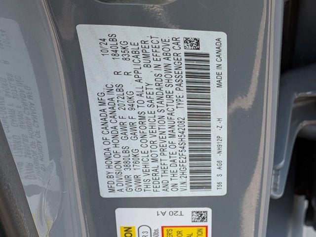 2025 Honda Civic Sport