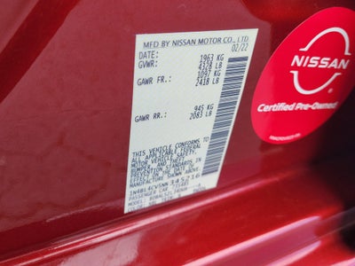 2022 Nissan Altima 2.5 SR