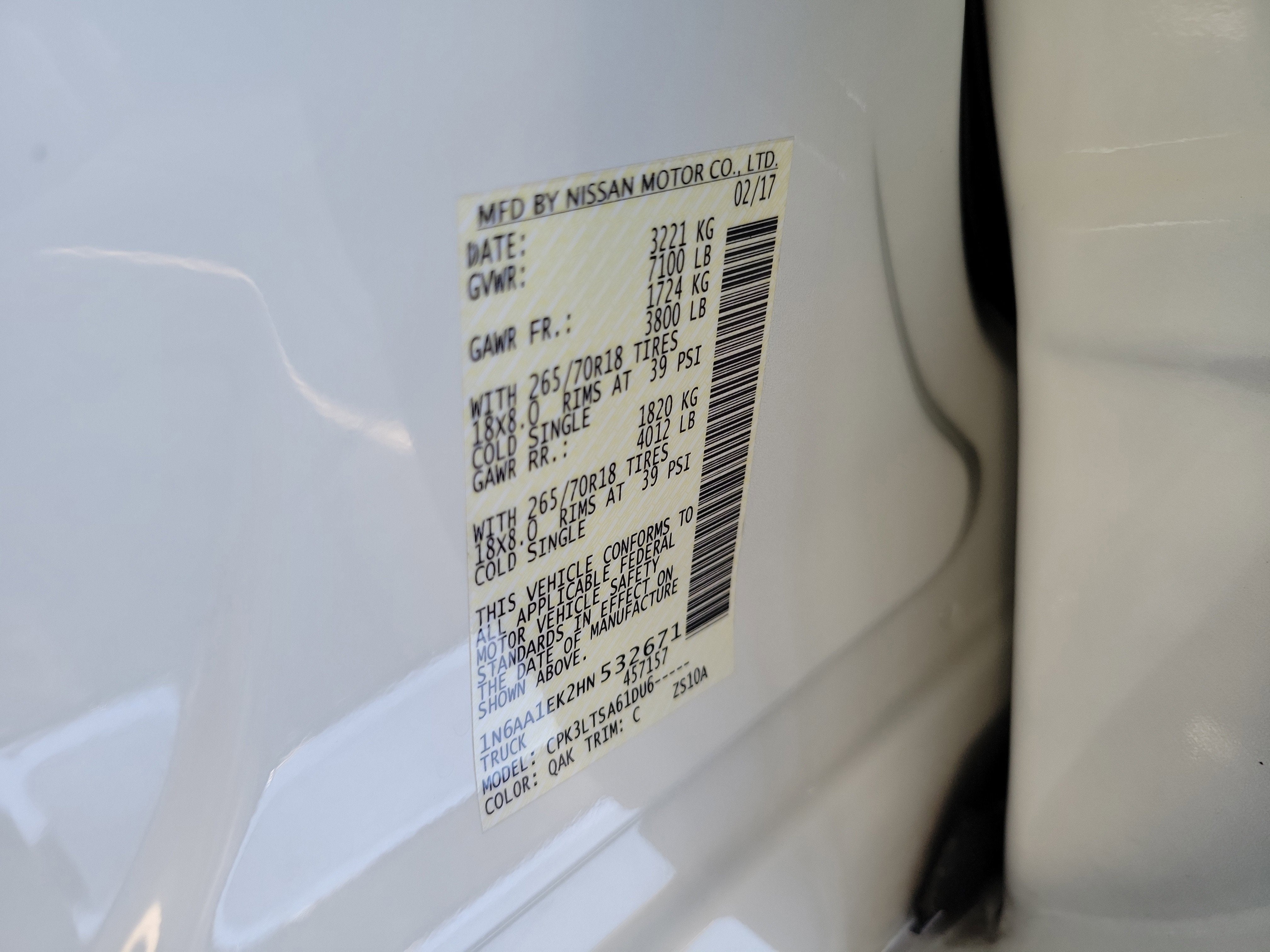 2017 Nissan Titan SV
