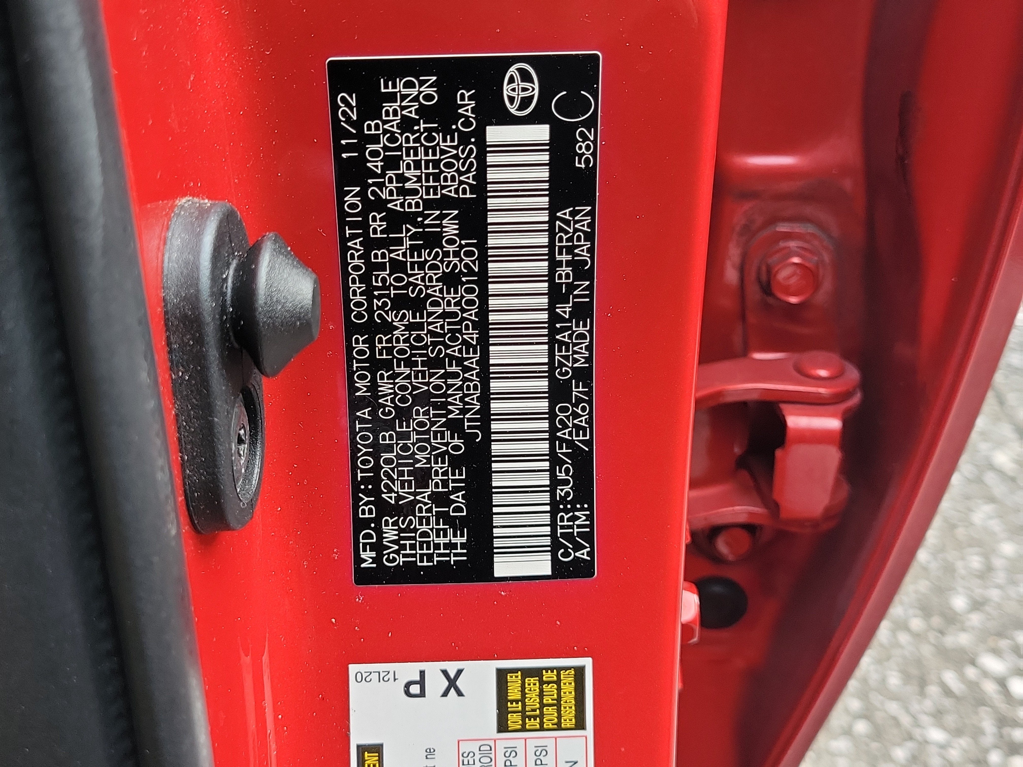2023 Toyota GR Corolla Core
