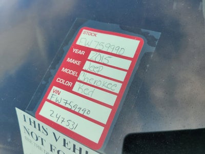 2015 Jeep Cherokee Sport