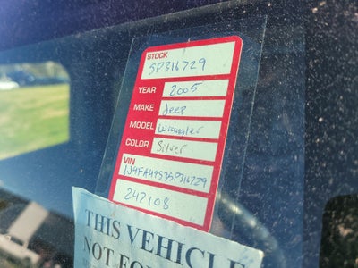 2005 Jeep Wrangler Sport