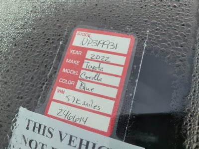 2022 Toyota Corolla LE