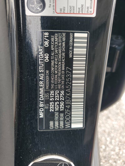 2019 Mercedes-Benz E-Class E 300