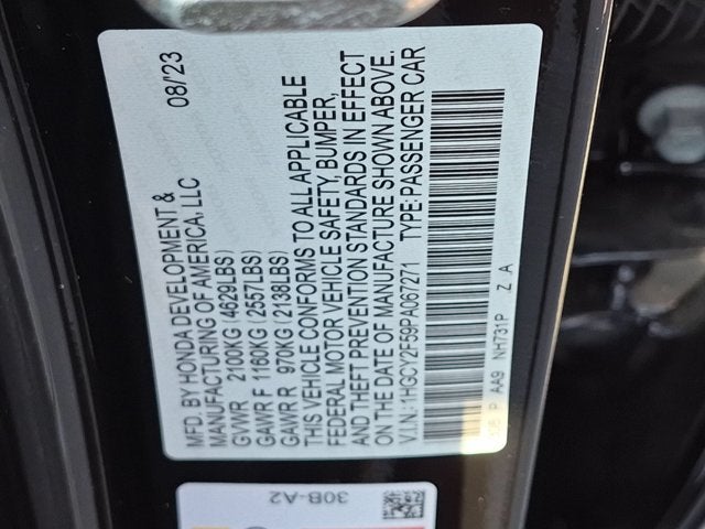 2023 Honda Accord Hybrid Sport