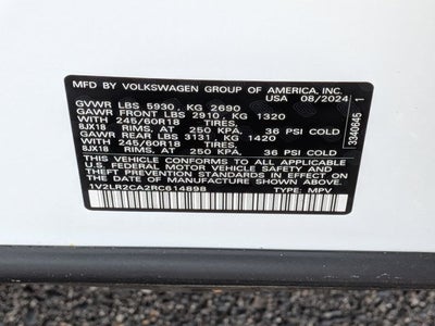 2024 Volkswagen Atlas 2.0T SE