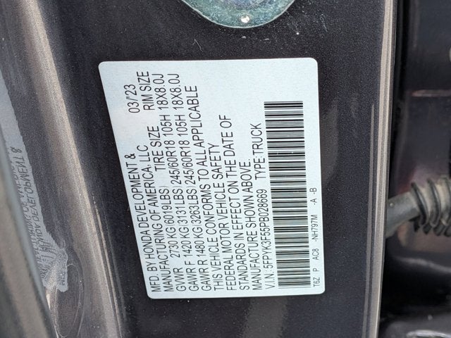 2023 Honda Ridgeline RTL